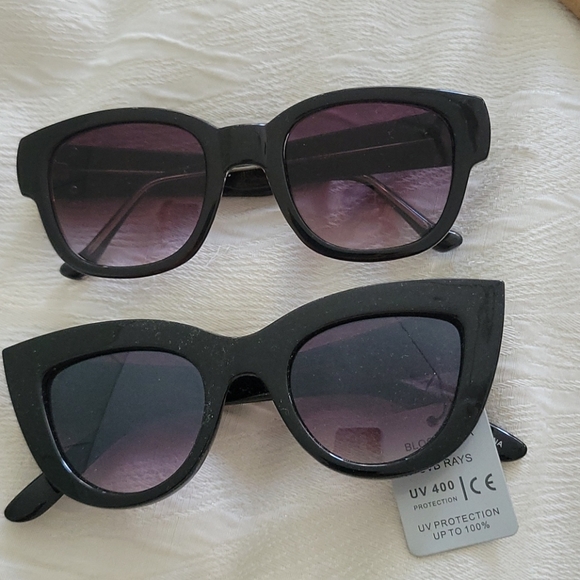 2 pair black ladies sunglasses - Picture 1 of 3